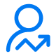 Account growth icon